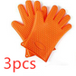 Food Grade Silicone Heat Resistant BBQ Glove Silicone Oven Mitts