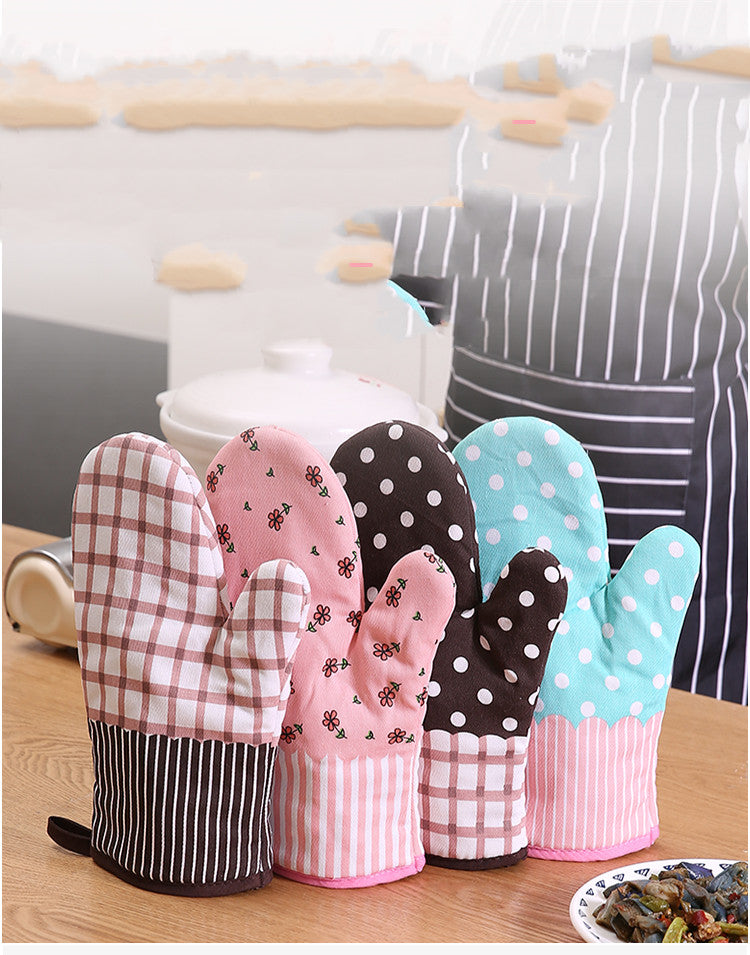 Oven Mitts Lovely Steaming Box Heat Proof Thickening