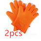 Food Grade Silicone Heat Resistant BBQ Glove Silicone Oven Mitts