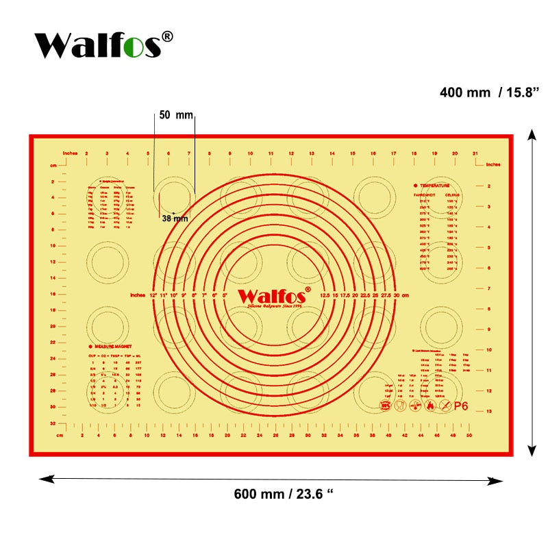 WALFOS Brand Baking Sheet Liner Non Stick Silicone Baking Mat Non-Stick Baking Cookie Liner Pastry Mat Bakeware Kitchen Tool