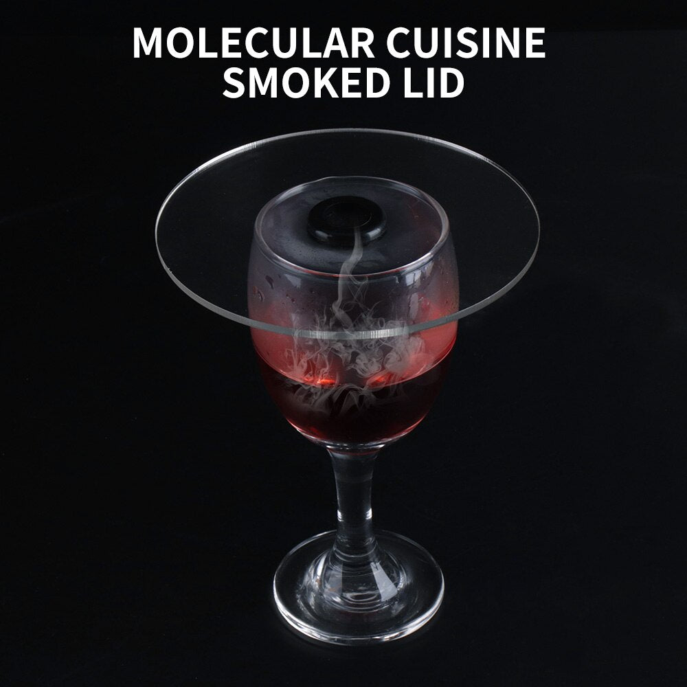 Molecular Cuisine Smoke Hood Food Grade Lid Dome Cover For Smoker Gun Accessory Smoke Infuser Cake Steak Cover Cup Food Dish