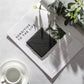 Natural Black Square Stone Slate Dishes Coaster Solid Sushi Steak Barbecue Plate Cheese Pizza Dessert Cake Fruit Dish Tray