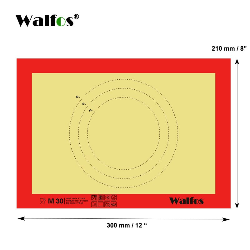 WALFOS Brand Baking Sheet Liner Non Stick Silicone Baking Mat Non-Stick Baking Cookie Liner Pastry Mat Bakeware Kitchen Tool