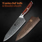 XINZUO 8.5 &#39;&#39;Inch Chef Knives Damascus Steel Japanese Kitchen Knives Damascus VG10 Stainless Steel Knives with Rose Wood Handle