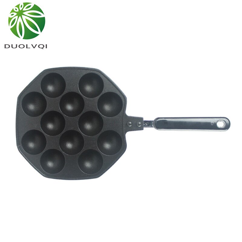 Holaroom 12 Cavities Aluminum Alloy Takoyaki Pan Takoyaki Maker Octopus Small Balls Baking Pan Home Cooking Tools