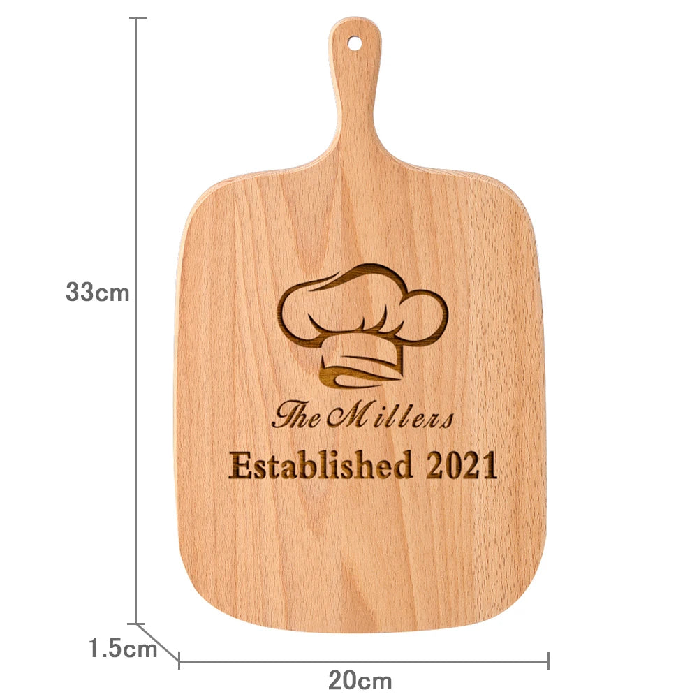 Personalized Engraved Cutting Board Housewarming Chopping Board Kitchen Gifts Decor for Anniversary