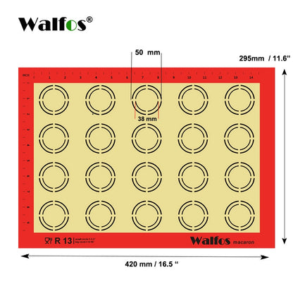 WALFOS Brand Baking Sheet Liner Non Stick Silicone Baking Mat Non-Stick Baking Cookie Liner Pastry Mat Bakeware Kitchen Tool