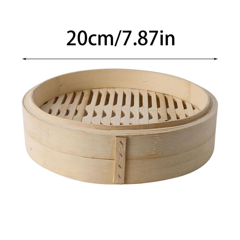 Cooking Bamboo Steamer Basket Dim Sum Dumpling Food Steamer With Lid Cookware, Dumpling Steamer Steam Pot Kitchen Cooking Tools