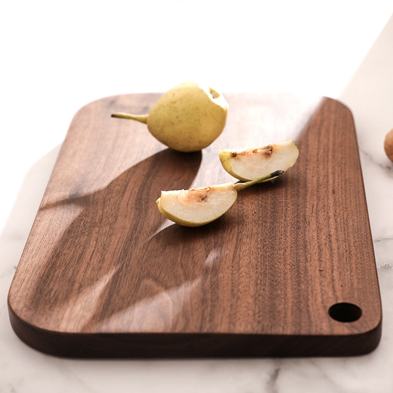 Black Walnut Cutting Board Wood Kitchen Solid Whole Wood Rootstock Fruit Lacquerless Wood Chopping Board Kitchen Wooden Board