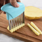 Potato Slicer Cut Potato Grid Artifact Grid Wipe Grid Knife Vegetable Cutter Wave Knife Cut Flower Knife Gadgets Accessories