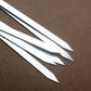 55cm 21.5" BBQ Skewers Long Handle Shish Kebab Barbecue Grill Stick Wood BBQ Fork Stainless steel Outdoors Grill Needle 6pcs