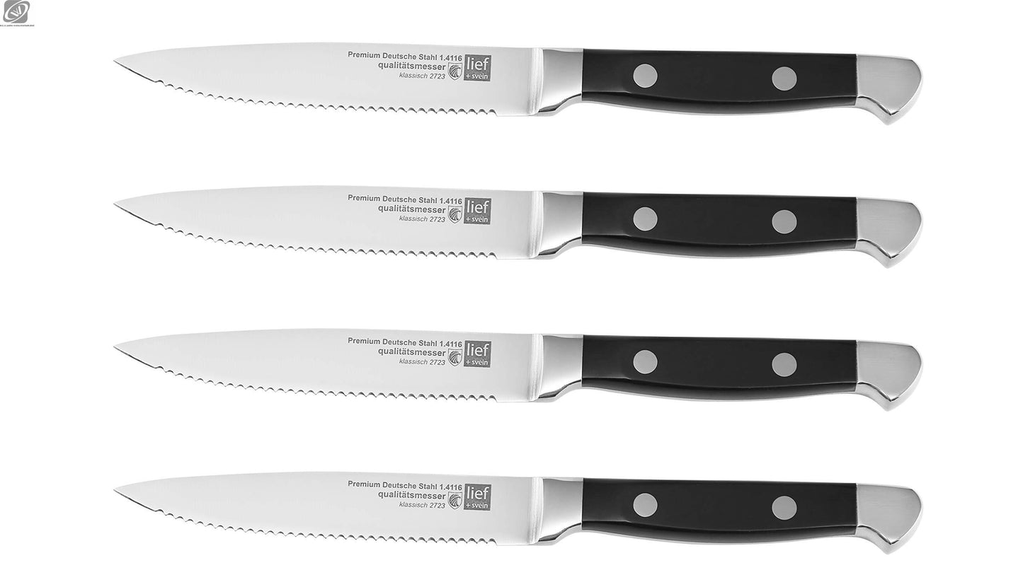 4/6/8p Steak Knife Set Stainless Steel Highly Polished Handles Outdoor Barbecue Tourist Facas De Cozinha CuteloTool Steak Knives