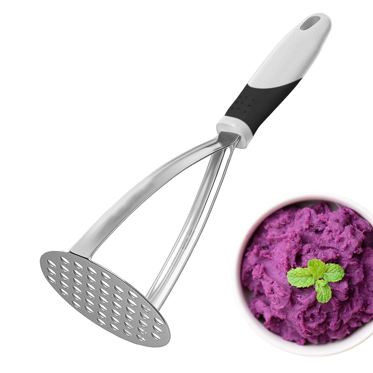 Pressed Potato Masher Ricer Puree Juice Maker Potato Pusher Smooth Mashed Potatoes Crusher Fruit Tools Stainless Steel Kitchen