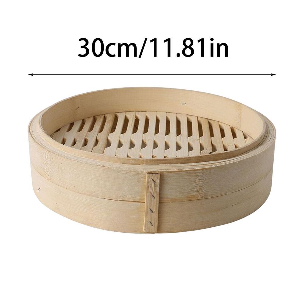 Cooking Bamboo Steamer Basket Dim Sum Dumpling Food Steamer With Lid Cookware, Dumpling Steamer Steam Pot Kitchen Cooking Tools