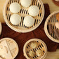 Cooking Bamboo Steamer Basket Dim Sum Dumpling Food Steamer With Lid Cookware, Dumpling Steamer Steam Pot Kitchen Cooking Tools