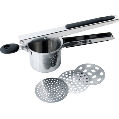 Masher Ricer Press Mashed Potatoes Stainless Steel Crushing  Puree Fruit Vegetable  SqueezerJuicer Press Maker  kitchen Tool