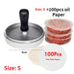 ABS Hamburger Press Meat Pie Press Stuffed Burger Mold Maker with Baking Paper Liners Patty Pastry Tools BBQ Kitchen Accessories