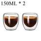 2-18PCS Double Wall High Borosilicate Glass Mug Heat Resistant Tea Milk Juice Coffee Water Cup Bar Drinkware Gift Creativity Set