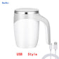 Automatic Self Stirring Magnetic Mug Stainless Steel Temperature Difference Coffee Mixing Cup Blender Smart Mixer Thermal Cup