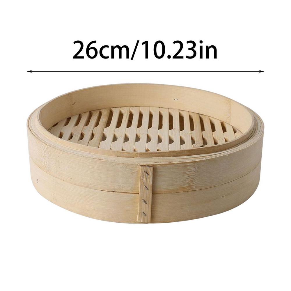 Cooking Bamboo Steamer Basket Dim Sum Dumpling Food Steamer With Lid Cookware, Dumpling Steamer Steam Pot Kitchen Cooking Tools