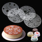 4 Pcs Stencils Flower Cake Plastic Spray Mold Cake Birthday Decoration Wedding Cake Bakery Tools DIY Mold Fondant Mold