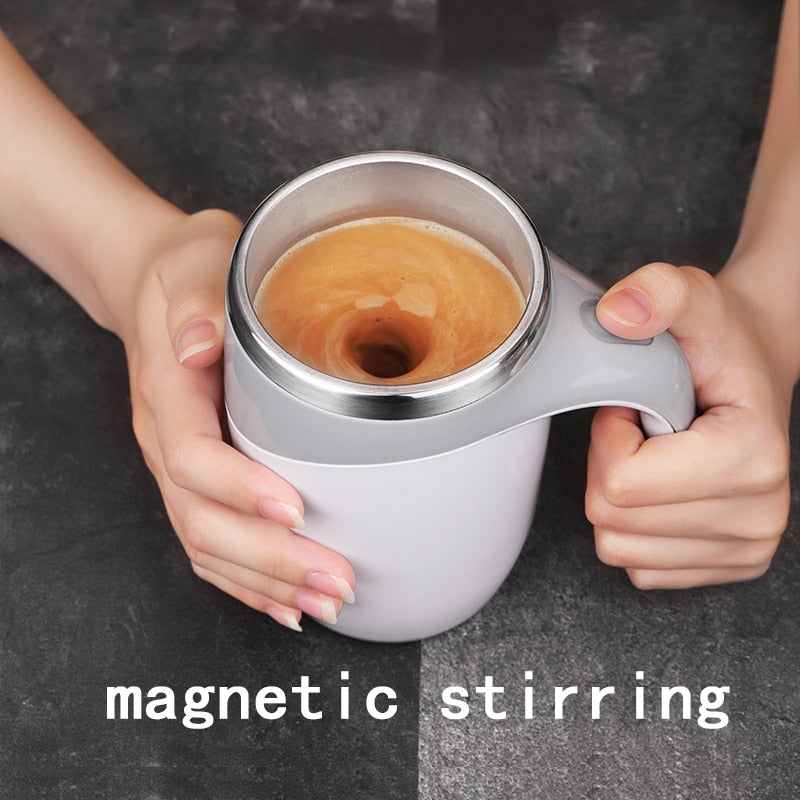 Automatic Self Stirring Magnetic Mug Stainless Steel Temperature Difference Coffee Mixing Cup Blender Smart Mixer Thermal Cup